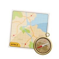 Afrika safari kaart ontwerp vectorillustratie geïsoleerd op een witte achtergrond vector