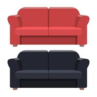sofa vectorillustratie ontwerp geïsoleerd op een witte achtergrond vector