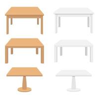 houten tafel vector ontwerp illustratie geïsoleerd op een witte achtergrond