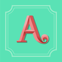 Letter A Typografie vector