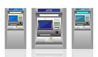 ATM-machine vector ontwerp illustratie geïsoleerd op een witte achtergrond