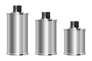 motorolie metalen fles vector ontwerp illustratie geïsoleerd op een witte achtergrond