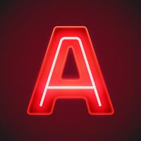 Letter A Aangepaste typografie vector