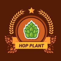 Hop Plant-logo vector