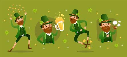 kabouter st. patrick's karakter vector