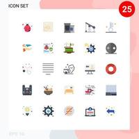 voorraad vector icoon pak van 25 lijn tekens en symbolen voor thermometer medisch ingeblikt voedsel gas industrie bewerkbare vector ontwerp elementen