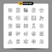 25 creatief pictogrammen modern tekens en symbolen van magie halloween temperatuur dag vastmaken bewerkbare vector ontwerp elementen