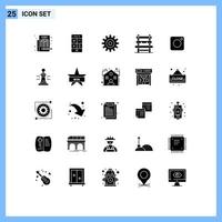 25 creatief pictogrammen modern tekens en symbolen van instagram aan het wachten uitrusting station stoel bewerkbare vector ontwerp elementen