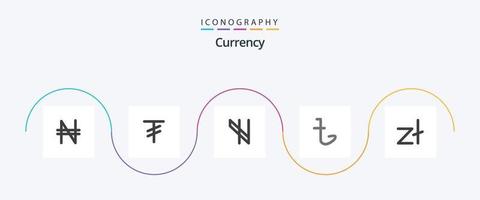 valuta vlak 5 icoon pak inclusief . munt. cryptogeld. Polen. taka vector