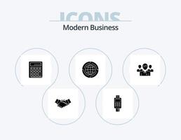modern bedrijf glyph icoon pak 5 icoon ontwerp. financieel. bedrijf. kaart. boekhouding. betaling vector