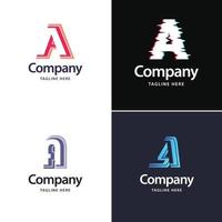 brief een groot logo pak ontwerp creatief modern logos ontwerp voor uw bedrijf vector