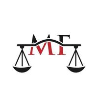 brief mf wet firma logo ontwerp voor advocaat, gerechtigheid, wet procureur, legaal, advocaat onderhoud, wet kantoor, schaal, wet stevig, advocaat zakelijke bedrijf vector