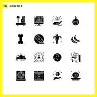 16 gebruiker koppel solide glyph pak van modern tekens en symbolen van Gezondheid verstuiven eid toilet parfum bewerkbare vector ontwerp elementen