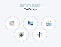 taxi onderhoud vlak icoon pak 5 icoon ontwerp. . bestuurder. Nee. kaart. telefoon vector