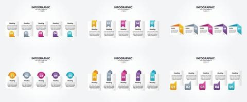 vector illustratie infographics vlak ontwerp reeks voor reclame brochure folder en tijdschrift