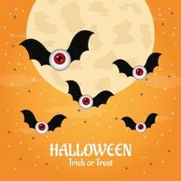 platte ontwerp halloween achtergrond vector