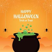 platte ontwerp halloween achtergrond vector