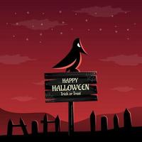 platte ontwerp halloween achtergrond vector