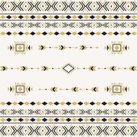 Azteekse tribale etnische naadloze patroon met geometrische vormen vector