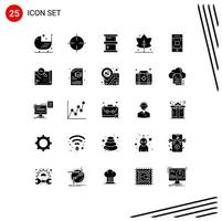 25 creatief pictogrammen modern tekens en symbolen van mobiel geven symbolen bedankt gevaarlijk bewerkbare vector ontwerp elementen