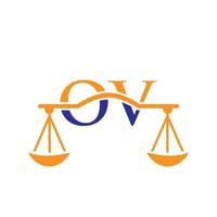 brief ov wet firma logo ontwerp voor advocaat, gerechtigheid, wet procureur, legaal, advocaat onderhoud, wet kantoor, schaal, wet stevig, advocaat zakelijke bedrijf vector