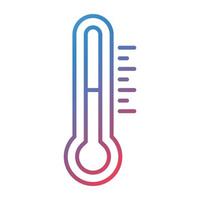 thermometer lijn verloop icoon vector