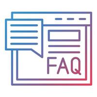 faq lijnverloop icoon vector