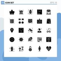 25 creatief pictogrammen modern tekens en symbolen van deur Product codering pakket e bewerkbare vector ontwerp elementen