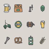 Ambachtelijke bier iconen vector