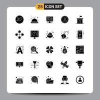 pictogram reeks van 25 gemakkelijk solide glyphs van gebruiker persoon doos Mens bedrijf bewerkbare vector ontwerp elementen