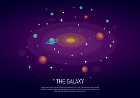 De Galaxy Ultra Violet achtergrond vector