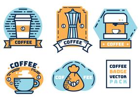 Koffie Badge Vector Pack