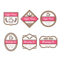 Koffie Badges Vector-collectie vector