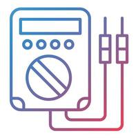 voltmeter lijn verloop pictogram vector