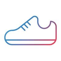 schoenen lijn verloop icoon vector