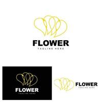 bloem logo, bloem tuin ontwerp met gemakkelijk stijl vector Product merk, schoonheid zorg, natuurlijk