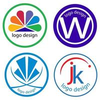 logo ontwerp voor bedrijf op te slaan icoon illustratie vector