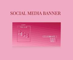 super verkoop social media banner sjabloon vector