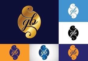 eerste brief g b logo ontwerp vector. grafisch alfabet symbool voor zakelijke bedrijf identiteit vector