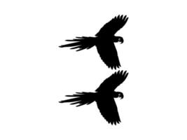 vliegend ara vogel silhouet voor logo, pictogram, kunst illustratie, website of grafisch ontwerp element. vector illustratie