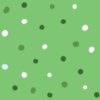 kleurrijk dots naadloos patroon in vlak stijl. vector illustratie geïsoleerd Aan groen achtergrond.