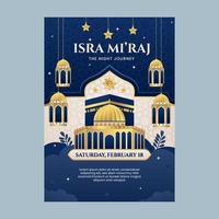 isra miraj poster concept vector