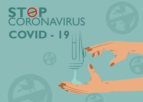 zijn handen wassen met schuimhandwas om coronavirus te voorkomen. vector