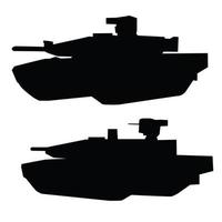 modern tank silhouet icoon vector ontwerp