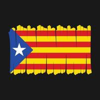 Catalonië vlag borstel vector