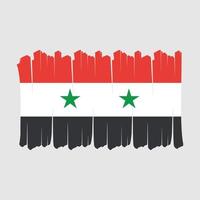 syrië vlag borstel vector