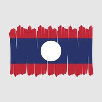 laos vlag borstel vector