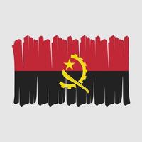 Angola vlagborstel vector