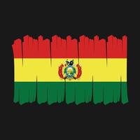 vlag borstel van Bolivia vector