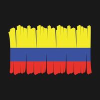vlagborstel van colombia vector